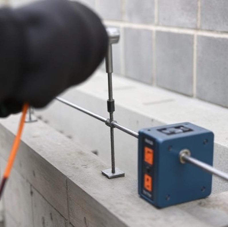 تست و آزمایش کشش آرماتور( میلگرد ) کاشته شده در بتن