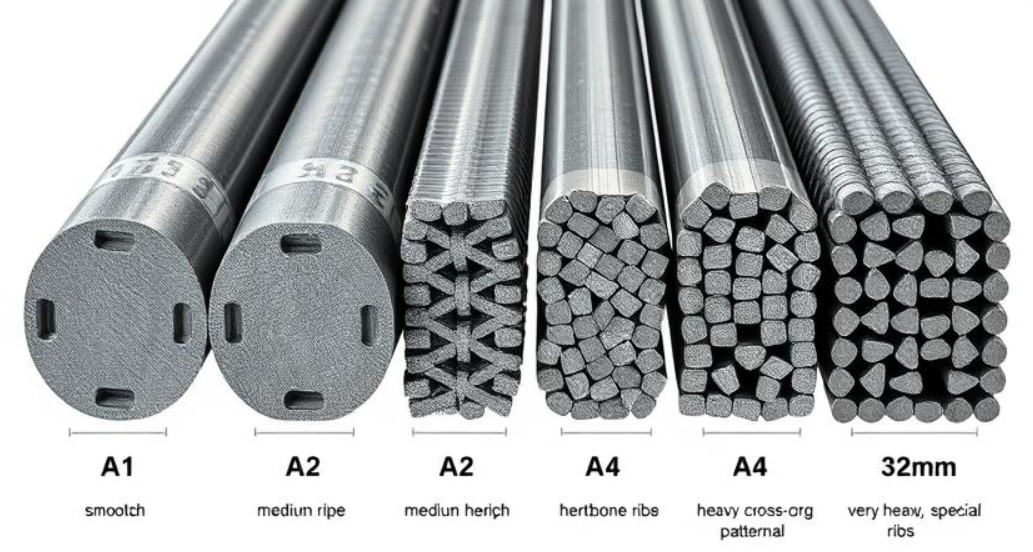 تفاوت میلگرد A3 A2 A1 و A4